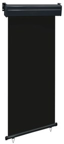 vidaXL Toldo lateral para varanda 100x250 cm preto