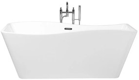 Banheira autónoma em acrílico branco 170 x 78 cm MARAVILLA Beliani
