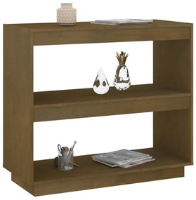 Estante 80x35x71 cm pinho maciço castanho mel