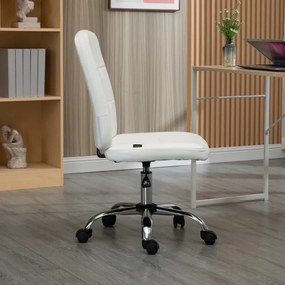 Cadeira de Escritório Allen com Altura Ajustável - Branco - Design Nór