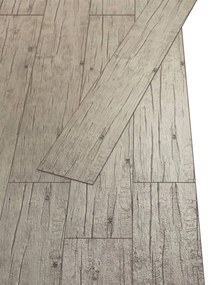 Tábuas de soalho PVC auto-adesivo 5,02 m² 2 mm carvalho caiado