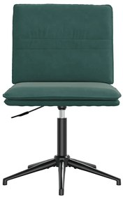 Cadeiras de jantar 2 pcs veludo verde-escuro