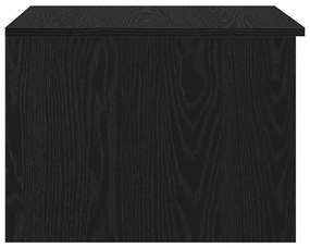 Mesa de Café vidaXL Preto Carvalho 50x50x36 cm Madeira Engenharia