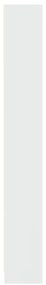 Estante 80x24x176 cm derivados de madeira branco brilhante