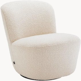 Poltrona giratória em bouclé Doria