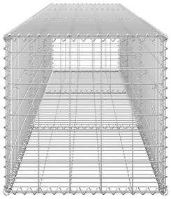 Muro gabião com tampas aço galvanizado 300x50x50 cm