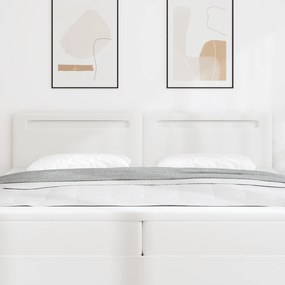 Cabeceira vidaXL Design Simples Branco Puro 200 cm Couro Sintético