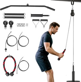 SPORTNOW Polia musculação doméstica, cable machine musculação exercícios de flexão para bíceps, tríceps e braços | Aosom Portugal
