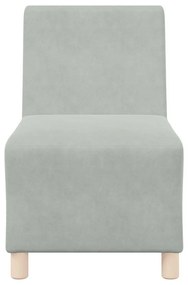 Cadeiras de Sofá 2 pcs Cinzento-claro 55 x 74 x 82 cm Veludo