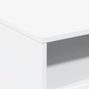 Mesa de centro com luzes LED 50x49x40 cm branco