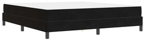 Cama box spring com colchão Preto 180 x 200 cm Veludo