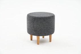 Pouffe Findik Gabbana – Cinzento – 40x42x40 cm