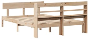 Cama sem colchão 120x190 cm madeira de pinho maciça