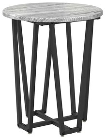 Conjunto de Mesas de Apoio 2 pcs Cinza Sonoma em Madeira e Metal