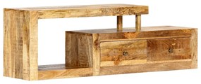 Móvel de TV 120x30x40 cm madeira de mangueira maciça