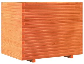 Vaso/floreira de jardim 90x60x72,5 cm pinho maciço castanho mel