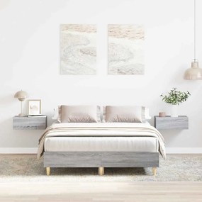 vidaXL Estrutura da Cama Sonoma cinzento 120 x 190 cm