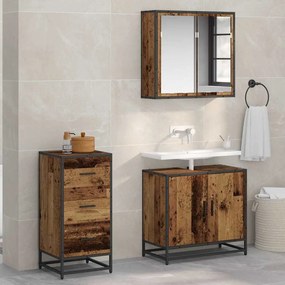 vidaXL Buffet Madeira antiga 35,5 x 35 x 76 cm