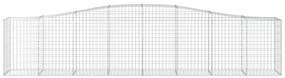 Cestos gabião arqueados 6 pcs 400x50x80/100cm ferro galvanizado
