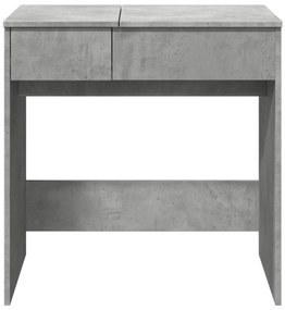 Toucador com espelho 73x46,5x120 cm cinzento cimento