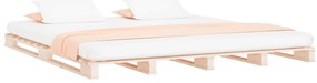 Cama de paletes de casal 135x190 cm pinho maciço