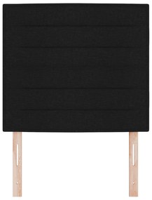 Cabeceira Design Linhas Preto 80 cm em Tecido