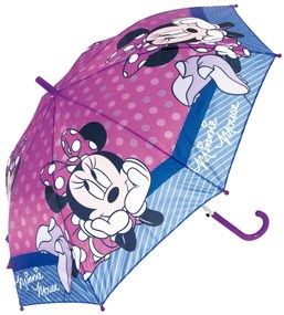 Guarda-chuva Automático Minnie Mouse Lucky Cor de Rosa (ø 84 cm)