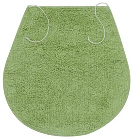 Conjunto tapetes de casa de banho 3 pcs tecido verde
