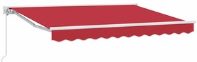 Toldo Retrátil Manual Vermelho 350x200 cm