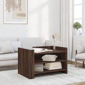 Mesa de centro 80x50x50 cm derivados madeira carvalho castanho