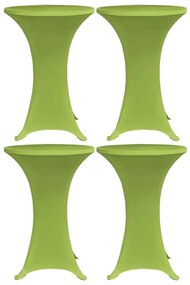 vidaXL Capa extensível para mesa 4 pcs 80 cm verde