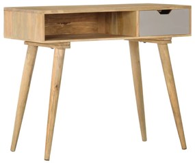 vidaXL Mesa consola 89x44x76 cm madeira de mangueira maciça