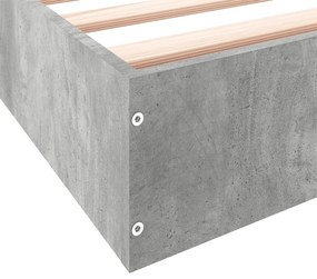 Estrutura de cama 180x200 cm derivados de madeira cinza cimento