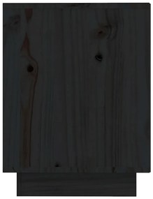 Sapateira 110x34x45 cm madeira de pinho maciça preto