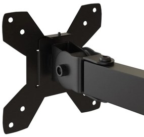 Suporte triplo para monitor VESA 75/100 mm aço preto