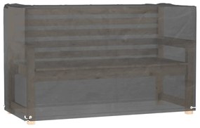 Capa p/ mobiliário de jardim 8 ilhós 125x55x75 cm retangular