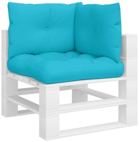 Almofadões p/ móveis de paletes 3 pcs tecido oxford turquesa