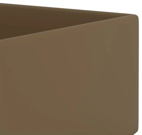 Lavatório WC c/ extravasamento cerâmica creme mate