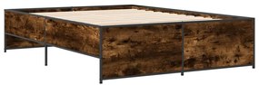Estrutura de cama 135x190 cm derivados madeira/metal