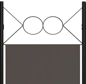 Divisória de quarto com 3 painéis 120x180 cm antracite