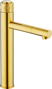 Mexen Diamond torneira alta de lavatório, dourada - 71510-50