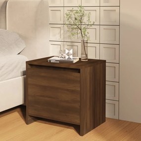 vidaXL Mesa de cabeceira 45x34x44,5cm deriv. madeira carvalho castanho