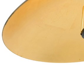 Candeeiro de suspensão vintage preto com dourado 60 cm - Emilienne