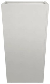 Vaso/floreira de jardim 45x45x75 cm aço inoxidável