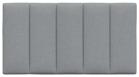 Almofadão de cabeceira 90 cm tecido cinzento-claro
