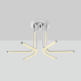 Candeeiro de Teto Leddaisy – Cromado – 55 x 25 x 55 cm