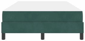 Cama box spring com colchão Verde Escuro 120 x 190 cm Veludo