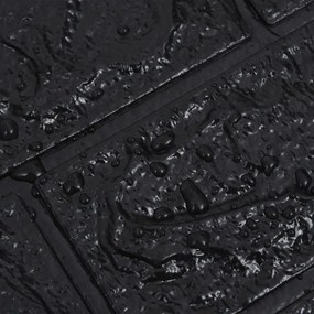 Papel de parede 3D autoadesivo tijolos 10 pcs preto