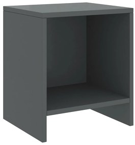 vidaXL Mesa de cabeceira 35x30x40 cm pinho maciço cinzento-escuro