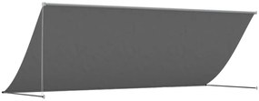 Toldo retrátil 350x150 cm tecido e aço antracite